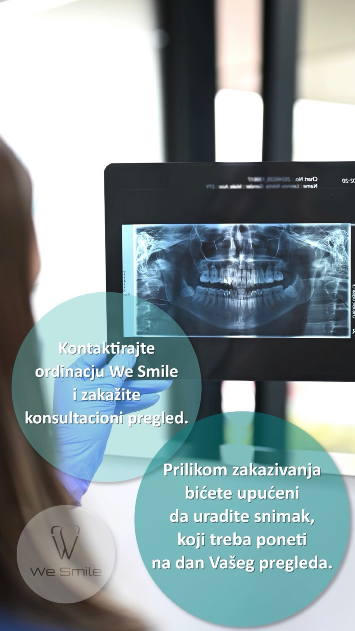 Zakazivanje konsultacionog pregleda u ordinaciji We Smile