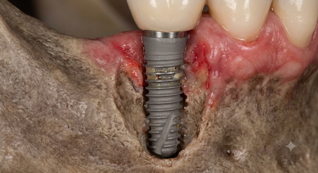 Periimplantitis i gubitak kosti oko dentalnog implantata